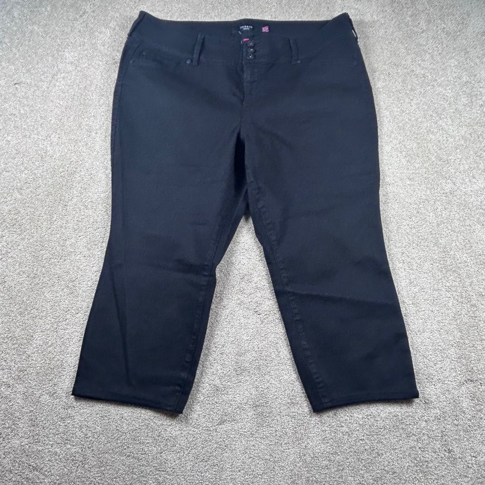 Torrid Denim Black Cropped‎ Capri Pants Womens 22S Plus Size Stretch 532275